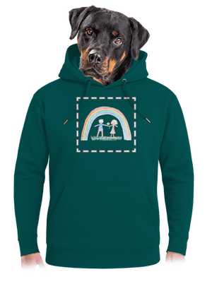 Dětské kresby - nahraj vlastní unisex mikina premium Emerald Green