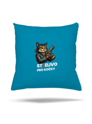 Střelivo pro kočky polštář Blue Turquoise