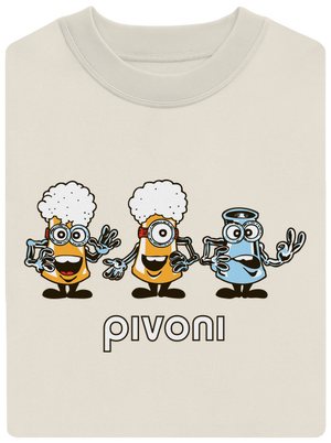 Pivoni unisex mikina bez kapuce Off White