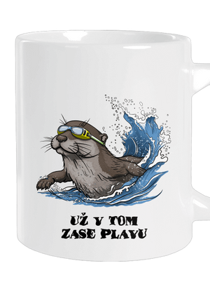 Už v tom zase plavu velký hrnek White