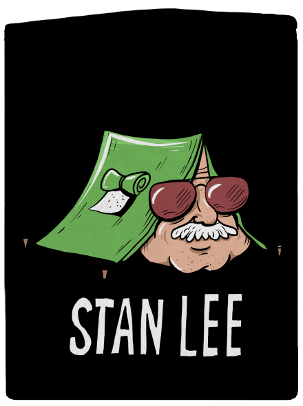 Stan Lee dámská mikina na zip Black