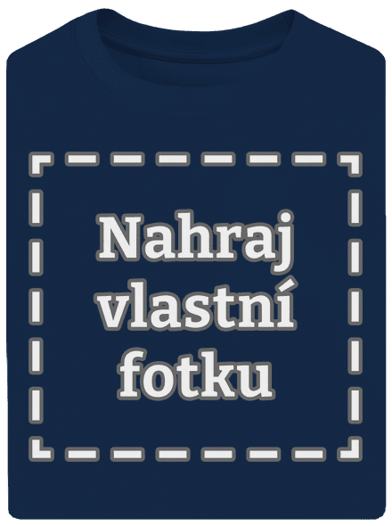 Vlastní potisk unisex tričko oversized Midnight Blue