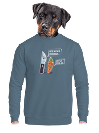 unisex mikina bez kapuce