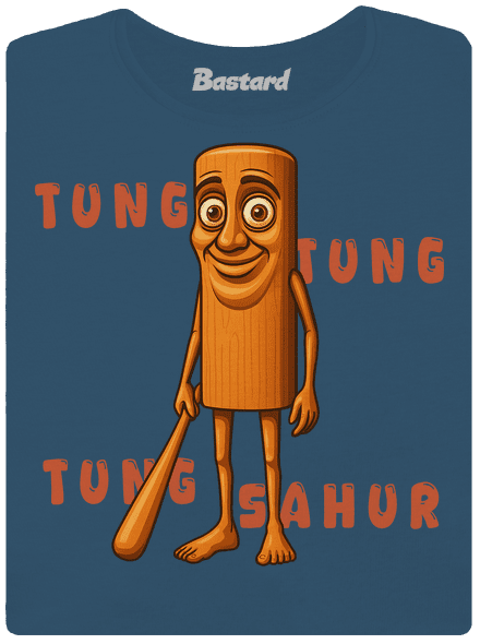 Tung Tung Tung Sahur – Italian Brainrot dámské tričko premium Petrol Blue