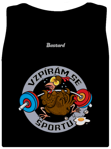 Vzpírám se sportu dámské tílko klasické Black