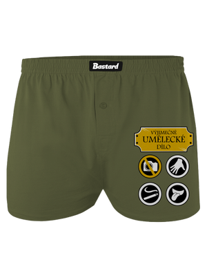 Umělecké dílo pánské trenky Khaki