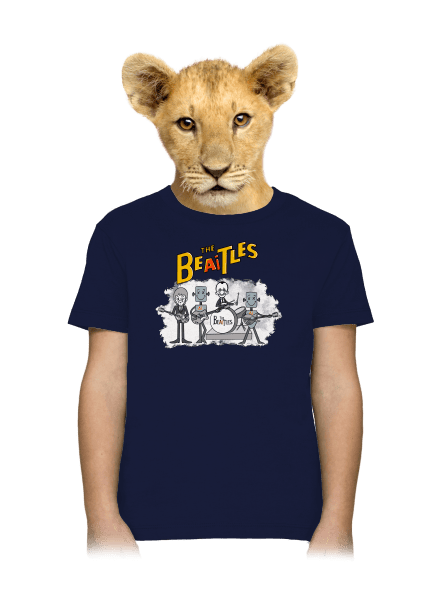 AI Beatles dětské tričko Navy
