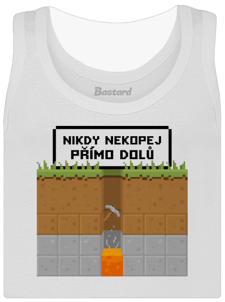 Nekopej dolů dámské tílko klasické White