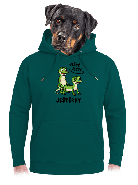 Ještě, ještě unisex mikina premium Emerald Green
