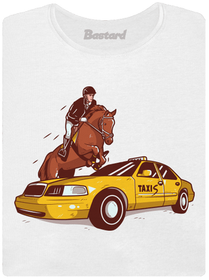 Taxis dámské tričko s lemem White