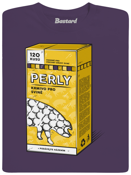 Perly sviním pánské tričko Urban Purple