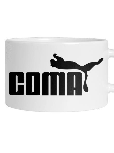 Coma hrnek makronka White