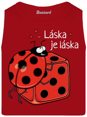 Láska je láska pánské tílko Red