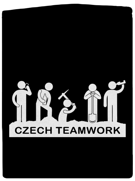 Czech Teamwork dámská mikina na zip Black