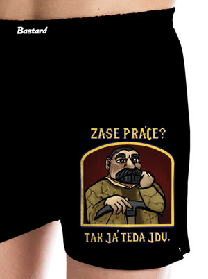 Zase práce? pánské trenky Black