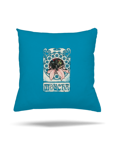 Moucha polštář Blue Turquoise