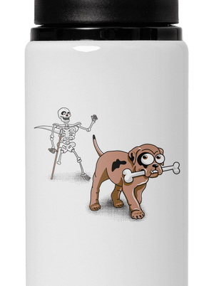 Kostlivec lahev na vodu White