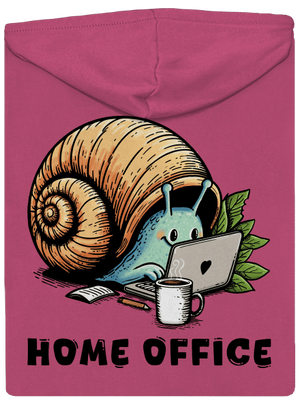 Šnekův home office dámská mikina na zip Magenta