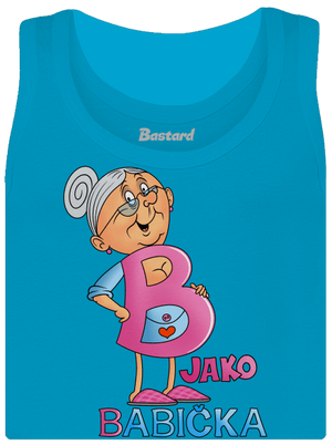 B jako babička dámské tílko klasické Blue Atol