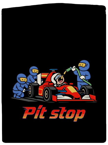Pít stop pánská mikina na zip Black