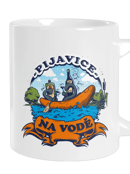 Pijavice na vodě velký hrnek White