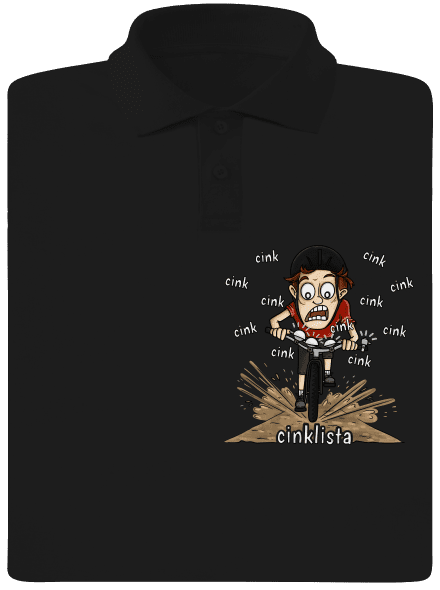 Cinklista pánská polokošile Black