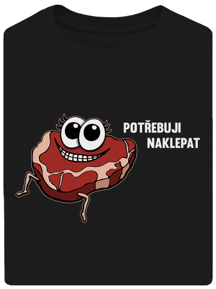 Chceš naklepat? unisex tričko oversized Black