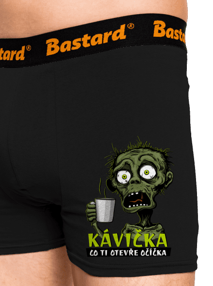 Zombie kávička boxerky Black