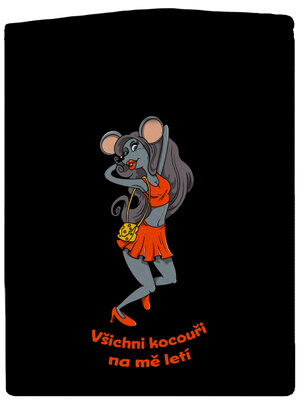 Myška dámská mikina na zip Black