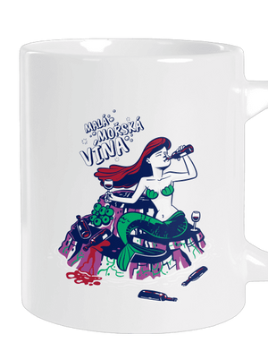 Malá mořská vína velký hrnek White