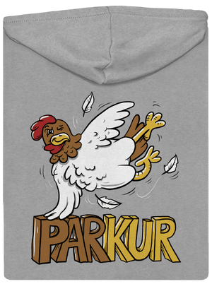 Parkur pánská mikina na zip Light Melange