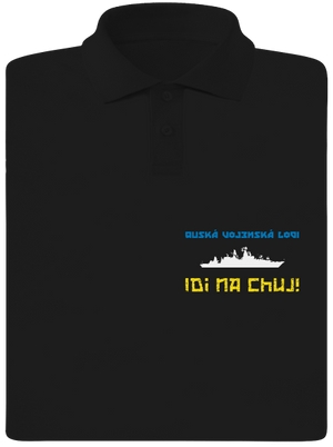 Ukrajina - Lodi idi na chuj pánská polokošile Black