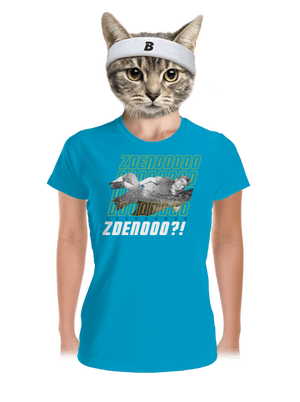 B18: Bába pod kořenem dámské sportovní tričko Blue Atol