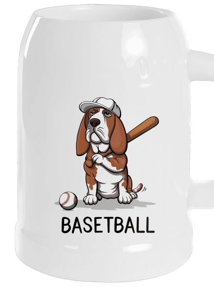 Basetball půllitr White