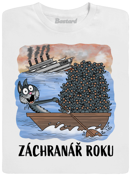 Záchranář roku pánské dlouhý rukáv White