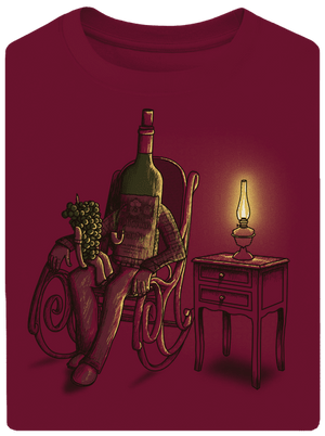 Dědo, vyprávěj unisex tričko oversized Garnet