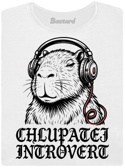 Chlupatej introvert dámské tričko White