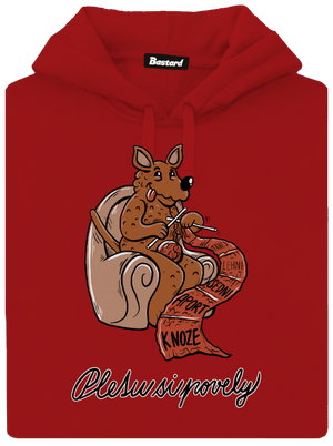 Pletu si povely dámská mikina klokanka Red Mal