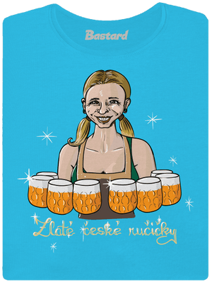 České ručičky dámské tričko Blue Atol