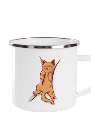 Spící kotě plecháček White