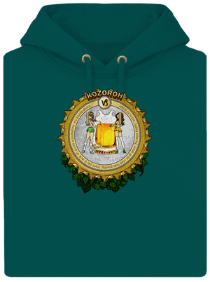 Pivní horoskop: Kozoroh unisex mikina premium Emerald Green