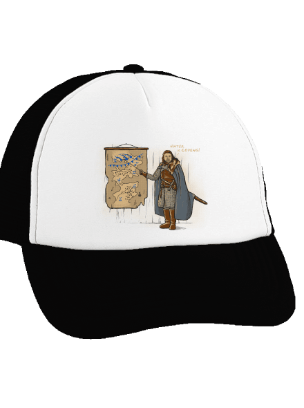 Winter kšiltovka truckerka Black cap