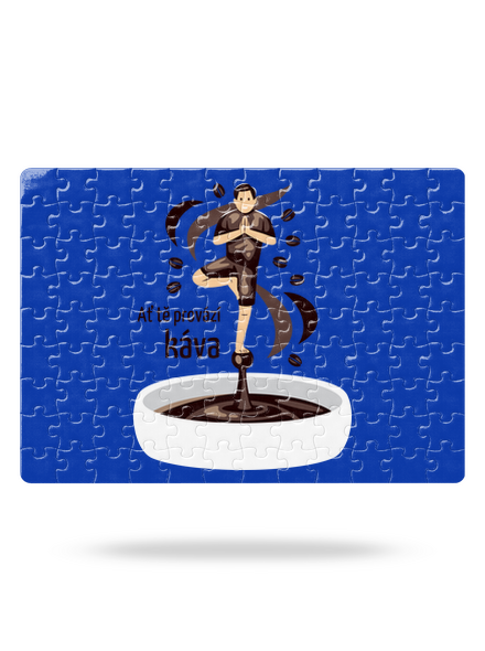 Káva provází puzzle White