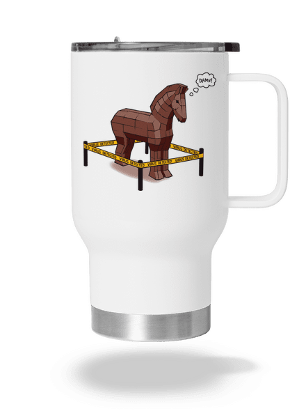 Trojský kůň termohrnek White