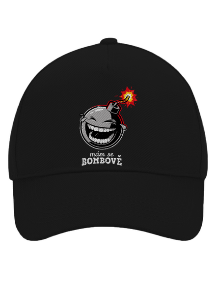 Mám se bombově kšiltovka baseballka Black