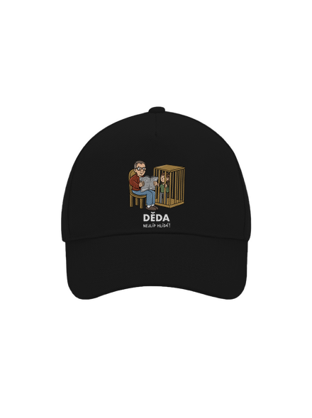 Děda hlídá kšiltovka baseballka Black