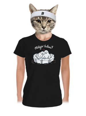 Miluju tulení dámské sportovní tričko Black