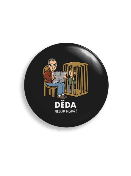 Děda hlídá placka uni