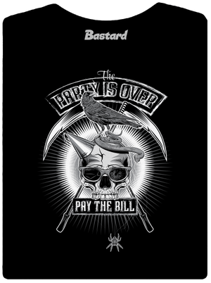 Party is over dámské tričko s lemem Black