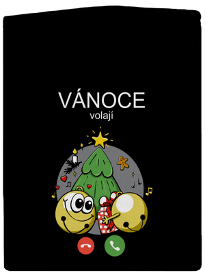 Vánoce volají pánská mikina na zip Black